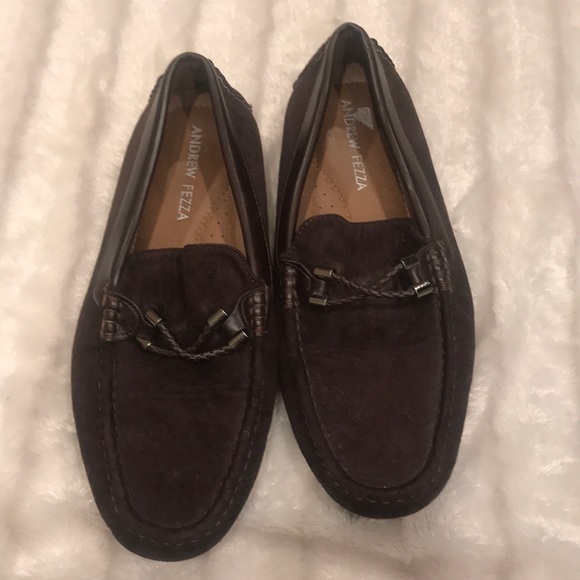 Andrew Fezza brown suede loafer, size 9.5 - Picture 2 of 7